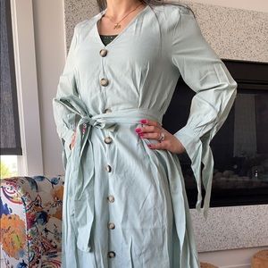 Brand new light blue midi dress